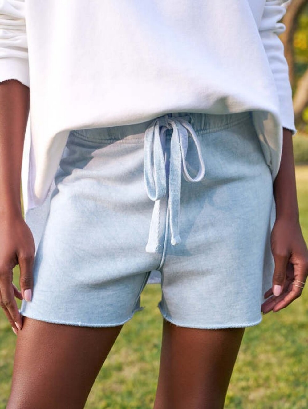 Frank & Eileen Tee Lab - Pearl Favorite Mineral Blue Sweatshorts Size Large